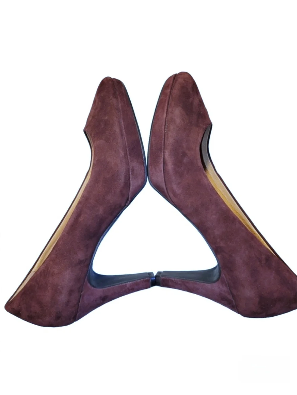 Clarks Indigo Wessex Wyvern Burgundy/Merlot Suede Platform Pumps Size 9.5 NWOB